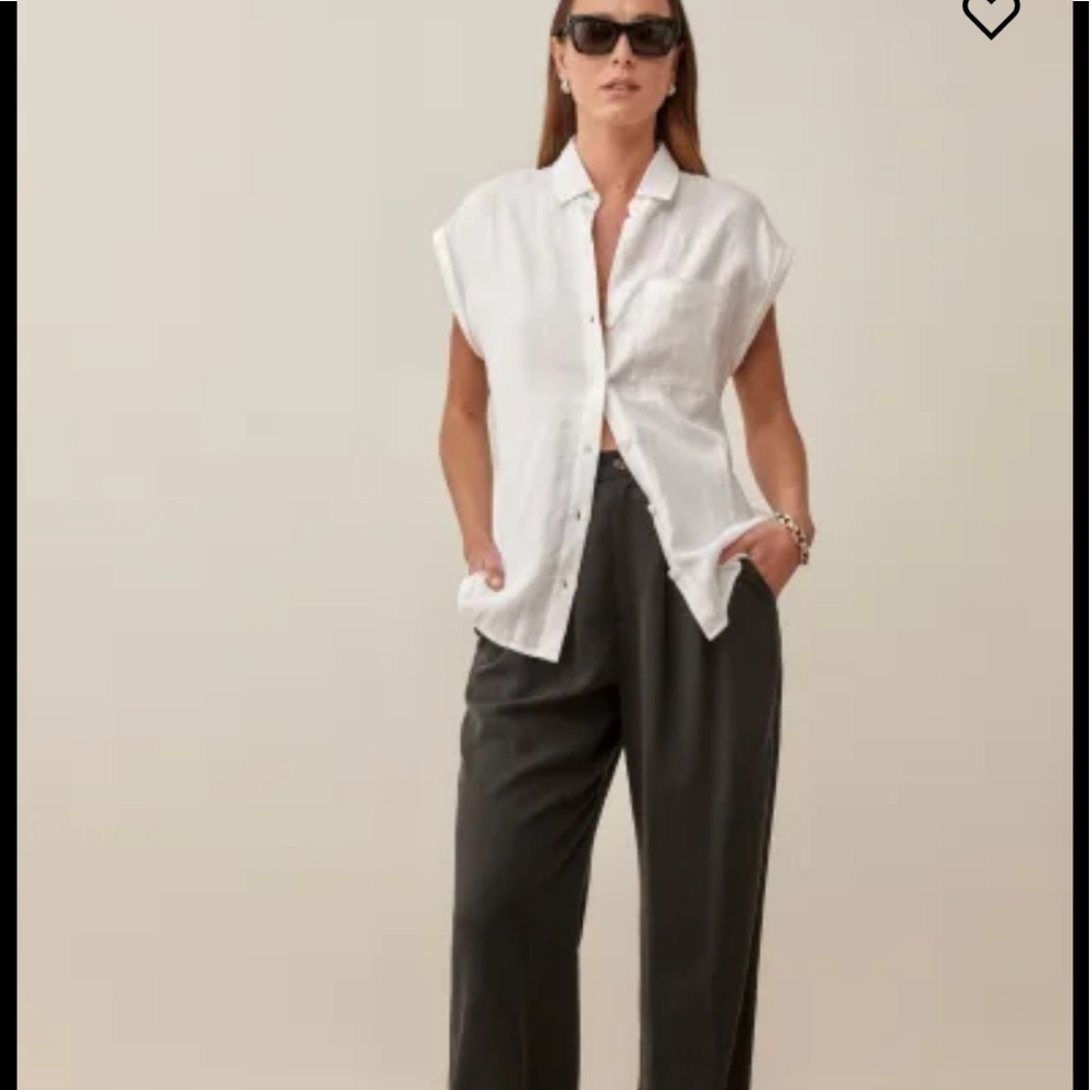 Reformation maira linen top new with tag - Picture 4 of 13